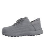 Grey Mesh Comfort Walking Sneakers - Image 5