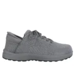 Grey Mesh Comfort Walking Sneakers - Image 4