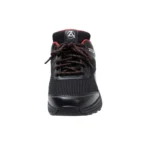 Black & Red Comfort Mesh Walking Sneakers - Image 2